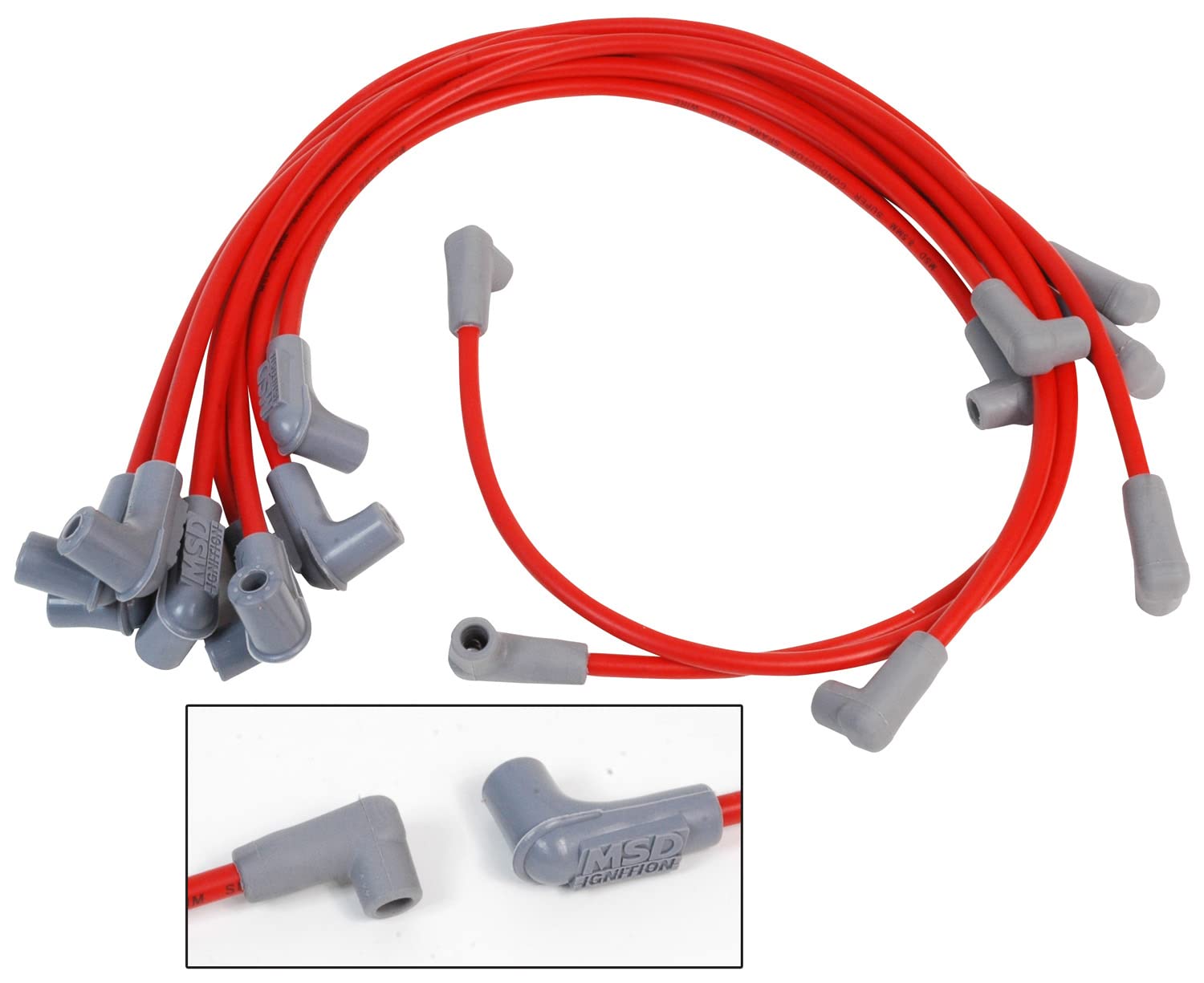 MSD 30479 Super Conductor Spark Plug Wire Set - High Performance Ignition Wires for Cars, Trucks & SUVs - Perfect for Racing, Off-Road & Daily Driving