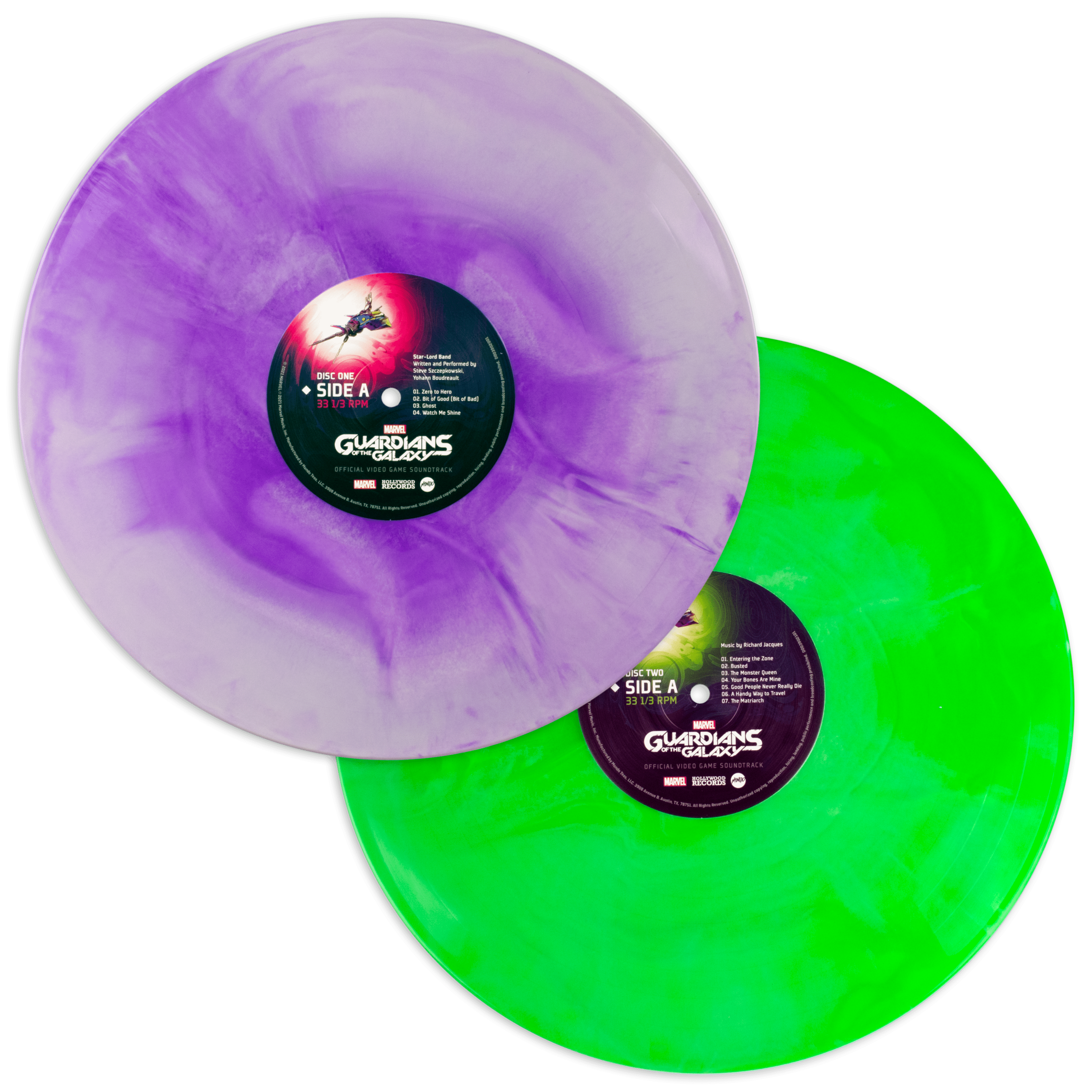 2x 180 Gram Color Vinyl