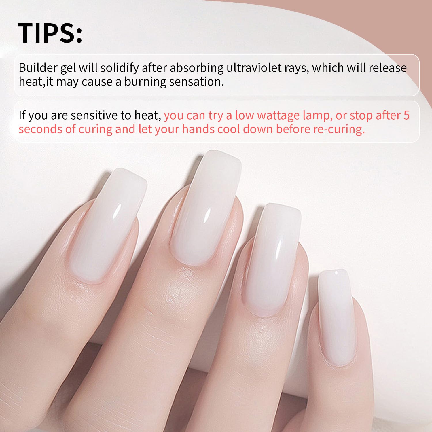 JODSONE 10ML Nail Builder Gel Set - 4 Bottles for Nail Extension, Apex Building & Strengthening - UV/LED Lamp Required - Perfect for Salon, Home Manicures & Professional Nail Art