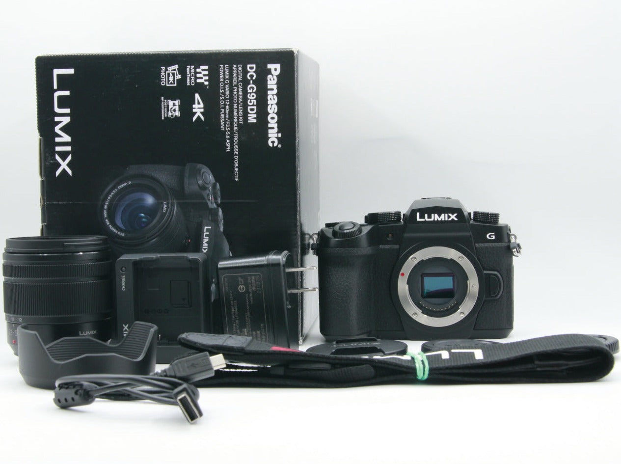 Panasonic Lumix G95 20.3MP 4K Mirrorless Camera with 12-60mm Lens - Open Box Excellent Condition - Perfect for Travel Photography & YouTube Vlogging