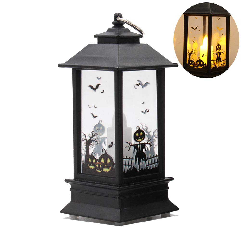 BESPORTBLE Moroccan Style Table Lamp - Decorative LED Tealight Candle Lantern for Halloween, Jack-o-Lantern, Pumpkin Night Light - Perfect for Home Decor, Desk Lamp, and Party Lighting