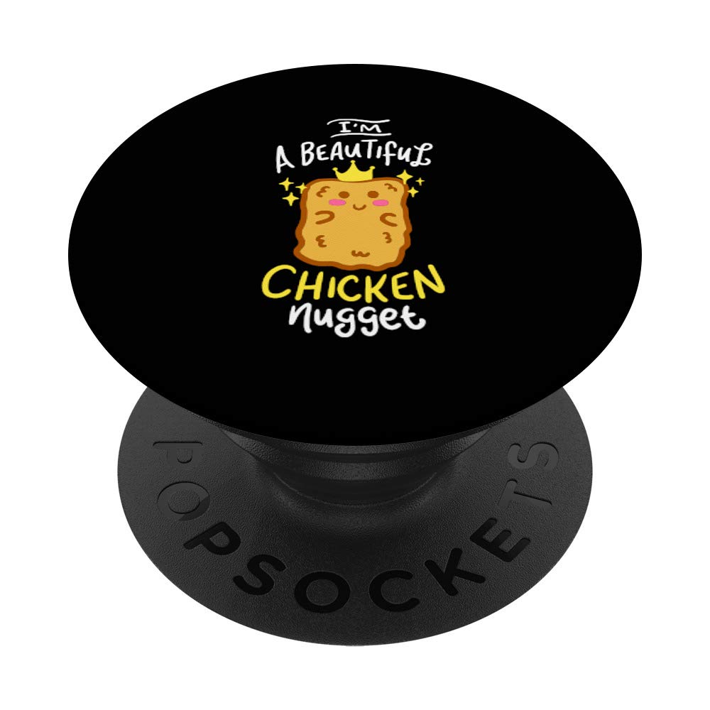 Funny Chicken Nugget Nug Life Fast Food Gift - Swappable PopGrip for Phones & Tablets | Perfect for Fast Food Lovers, Phone Accessories & Gifts
