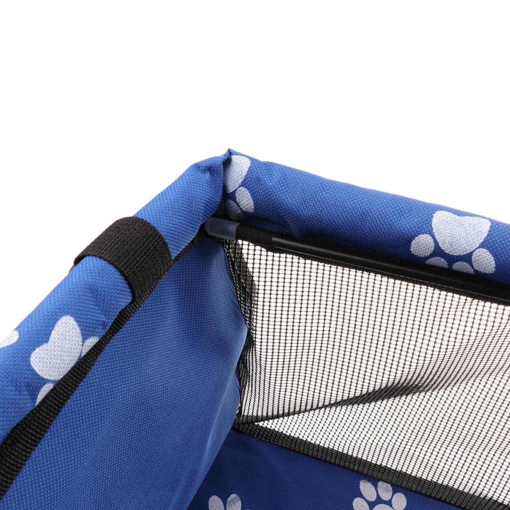 Enakshi Foldable Waterproof Pet Dog Booster Car Seat - Travel Safety Carrier for Small & Medium Dogs | Perfect for Road Trips, Vet Visits & Daily Commutes | Blue Pet Supplies & Accessories