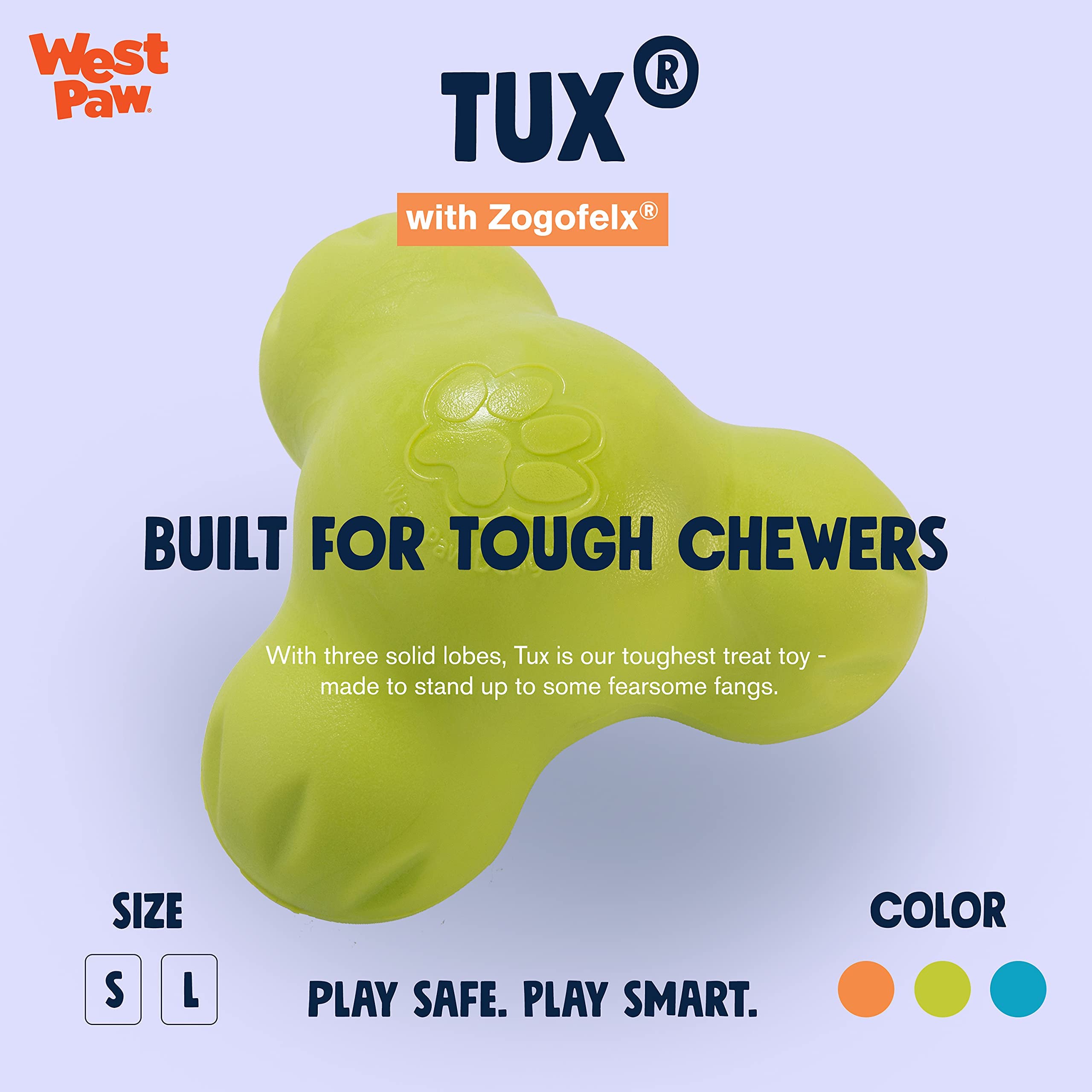 Premium WEST PAW Air Dried Bison Heart Dog Treats with Zogoflex Tux Treat Dispensing Chew Toy Bundle – All-Natural Farm Fresh Bison Heart Snacks & Interactive Puzzle Toy for Dogs – Holds Kibble & Treats – Perfect for Training, Enrichment & Dental Health