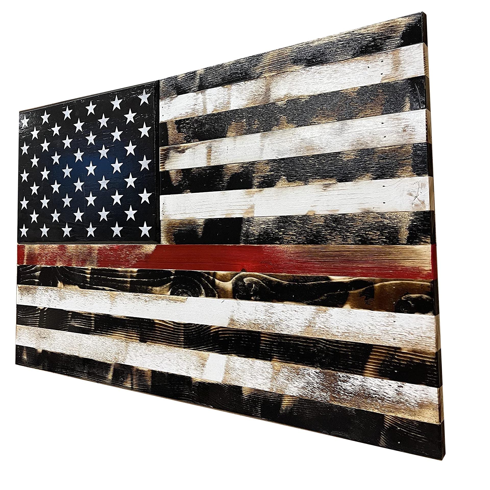 Small Concealment Flag (Red Line Distressed) - Tactical Survival Gear for Outdoor Adventures, Camping & Emergency Preparedness