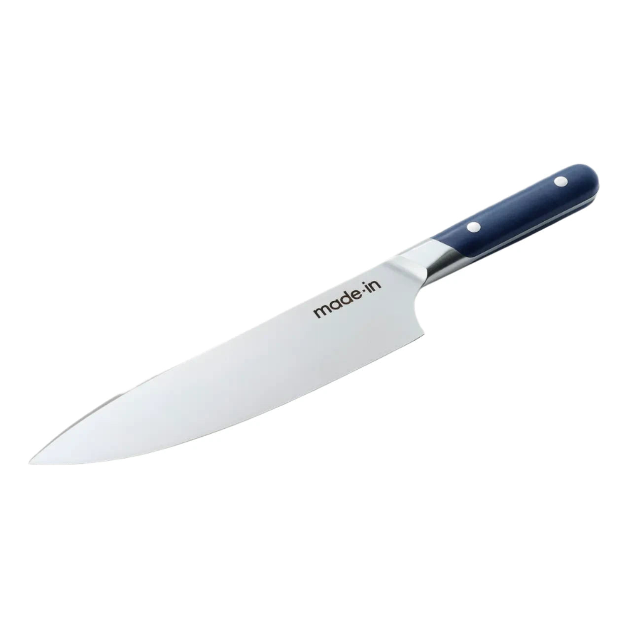 Premium 8 Inch Chef Knife - Professional Kitchen Knife with Harbour Blue Handle - Perfect for Slicing, Dicing, and Chopping Vegetables, Meat, and Fruits
