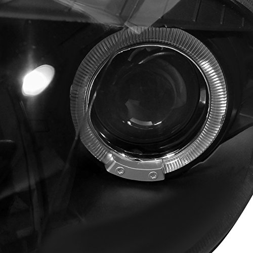 SPEC-D TUNING LHP-MX501JM-TM Black Halo LED Projector Headlights for Mazda Miata MX5 (1990-2005) - High Performance Aftermarket Headlights for Night Driving & Car Upgrades