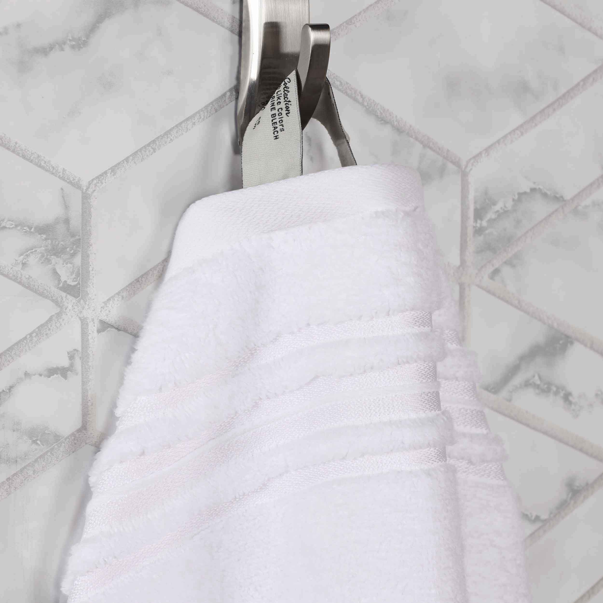 Premium 6-Pack Sadie Zero Twist Cotton Hand Towels - Solid & Jacquard Floral Designs | Soft, Absorbent Bath & Kitchen Towels for Home, Spa, and Guest Use