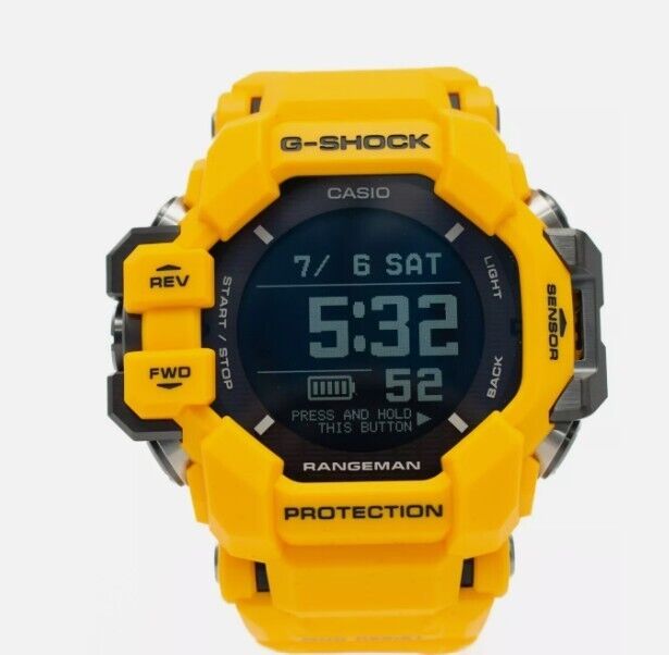 Casio G-Shock Master of G Rangeman GPRH1000-9 Men's Digital Watch with Yellow Dial - Rugged Outdoor Sports, Hiking & Military Use