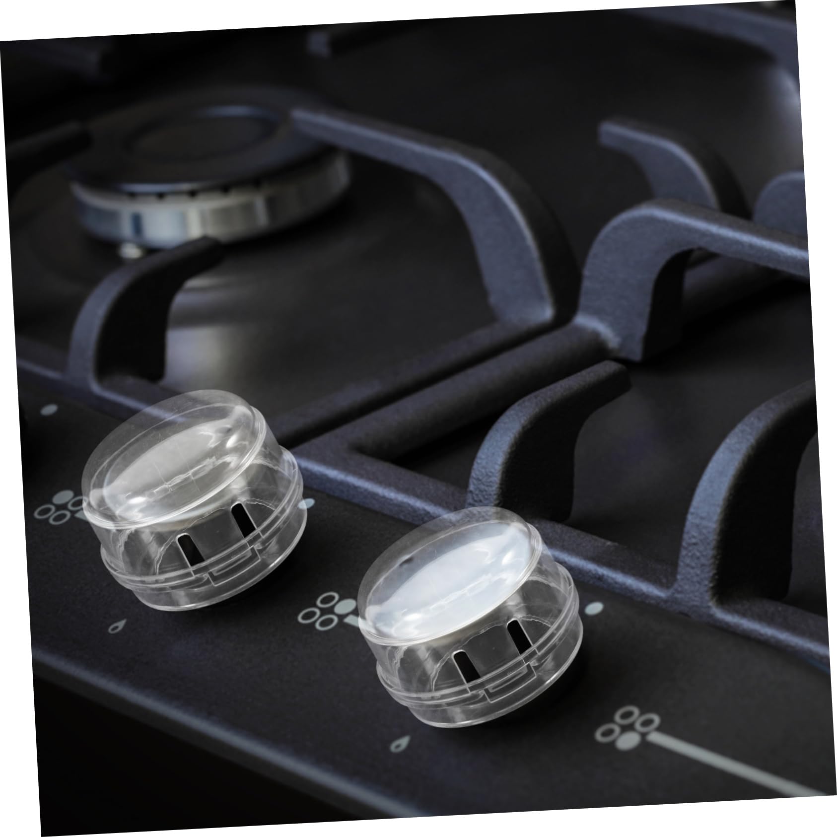 Hohopeti 5-Piece Stove Knob Covers - Child Proof Gas Range Protector for Kitchen Safety | Heat Resistant Stove Top Cover for Home & Apartment Use