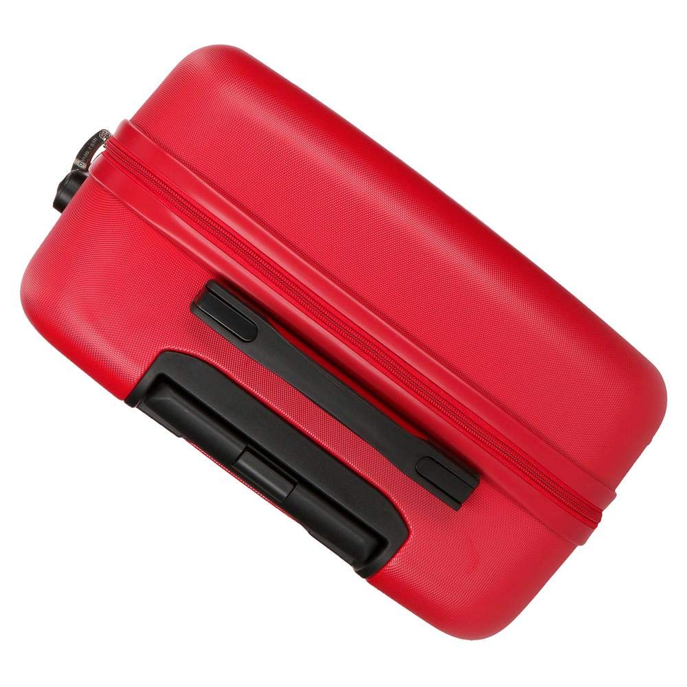 Set of 2 Red 65cm Luggage Suitcases - Perfect for Travel, Vacation & Business Trips