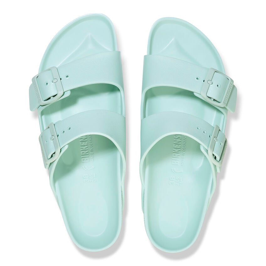 Birkenstock Women's Arizona EVA Essentials Sandal | Comfortable Slide Sandals for Women | Surf Green | Beach, Pool & Summer Outdoor Wear