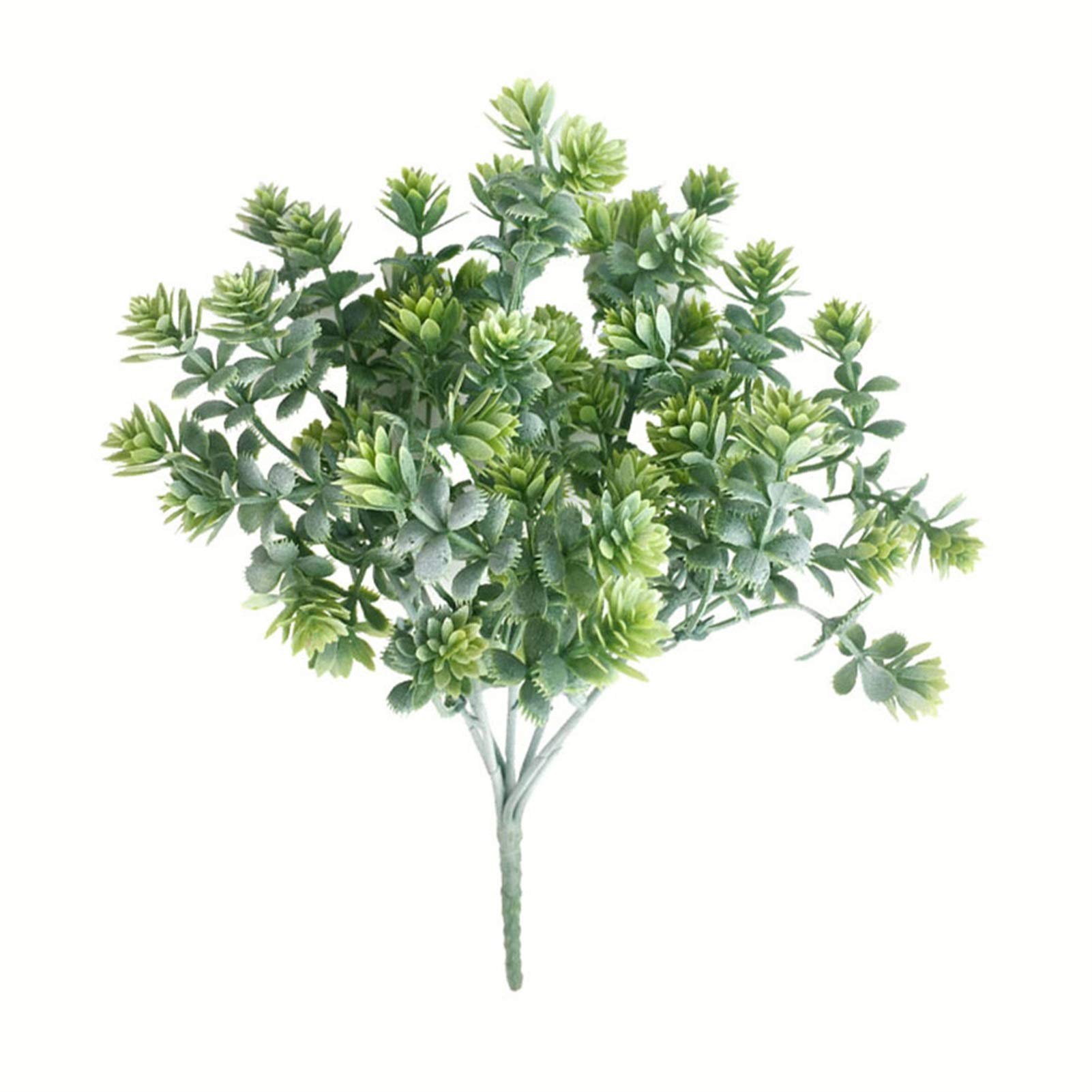 Artificial Guanyin Grass Fake Plants - Realistic Plastic Greenery Decor for Home, Office, Wedding & Party Decoration - 24
