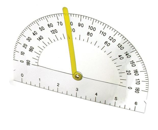 Large Print Protractor Set of 4 - Easy-to-Read Measuring Tools for Students, Engineers & Artists - Perfect for Classroom, Drafting & DIY Projects