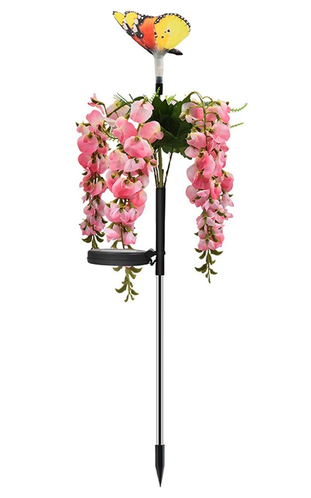 Solar Powered LED Flower Stake Lights - Multi-Color Changing Outdoor Garden Lights for Lawn, Yard & Landscape Decoration | Waterproof Solar Stake Lights for Pathway, Patio, Backyard & Garden Decor