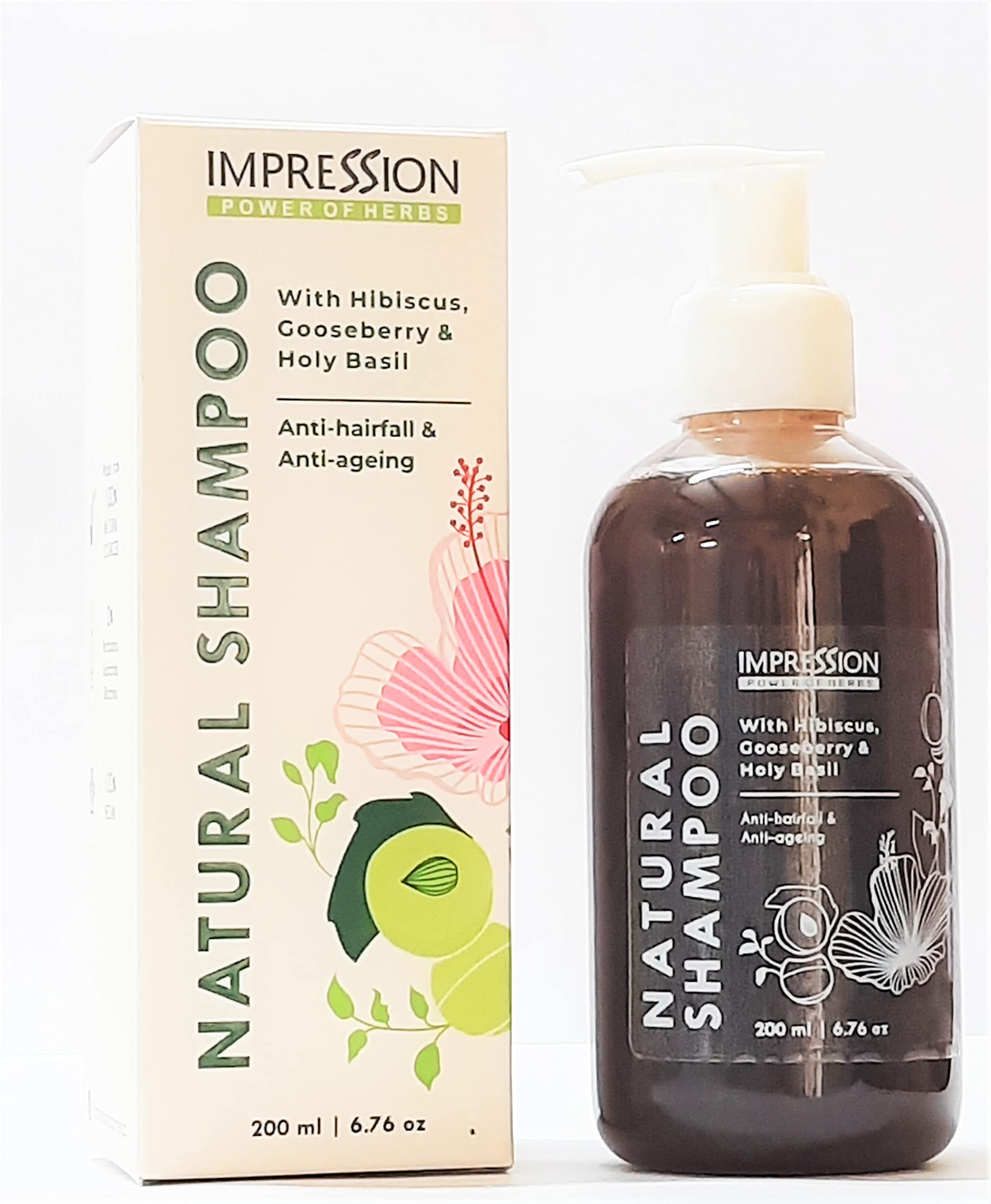 Natural Hair Growth Shampoo - Anti Hair Loss & Anti Aging Formula for Thicker, Healthier Hair - Perfect for Daily Use & Hair Repair Treatment