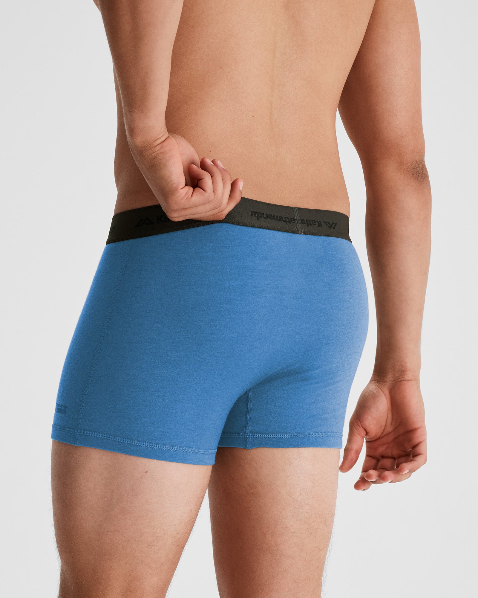 Men's K Merino 125 4.5 Inch Boxer Briefs - Dark Eddy - Ultra Soft Merino Wool Underwear for All-Day Comfort - Perfect for Travel, Hiking & Everyday Wear