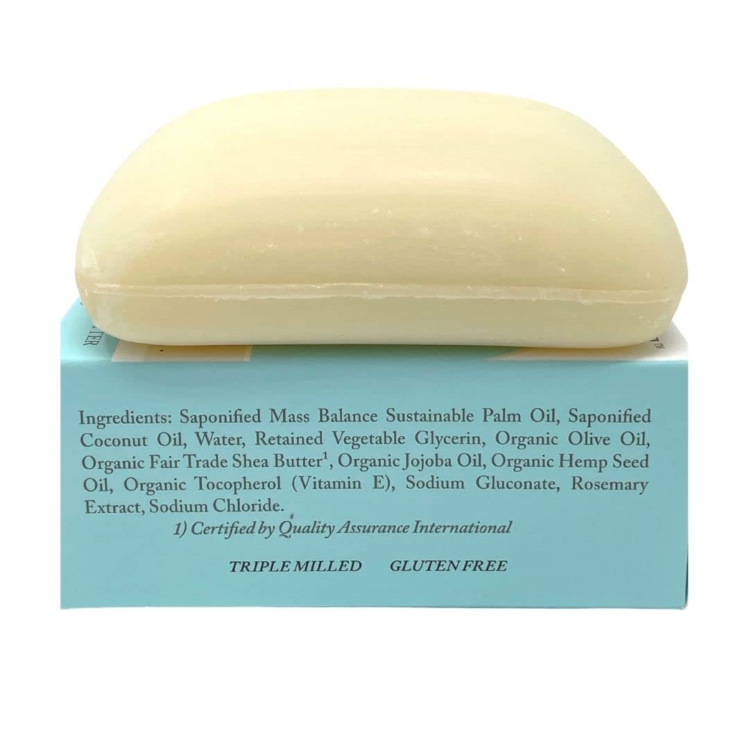 Dr. Woods Unscented Baby Mild Bar Soap with Organic Shea Butter - Gentle Cleansing for Sensitive Skin - 5.25 oz (Pack of 1) - Perfect for Newborns, Infants & Eczema-Prone Skin