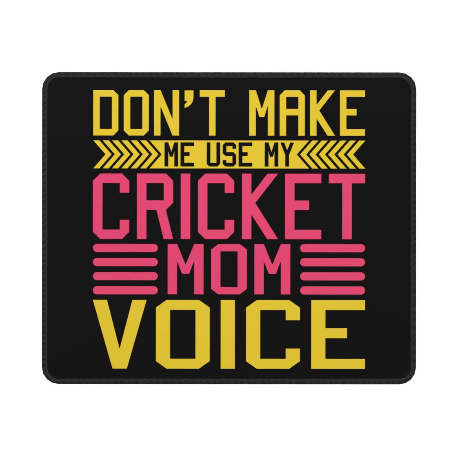 Non-Slip Waterproof Mouse Pad with Rubber Base - 10x12 Inch Gaming & Office Mousepad for PC/Laptop - Perfect for Work, Gaming & Cricket Mom Moments