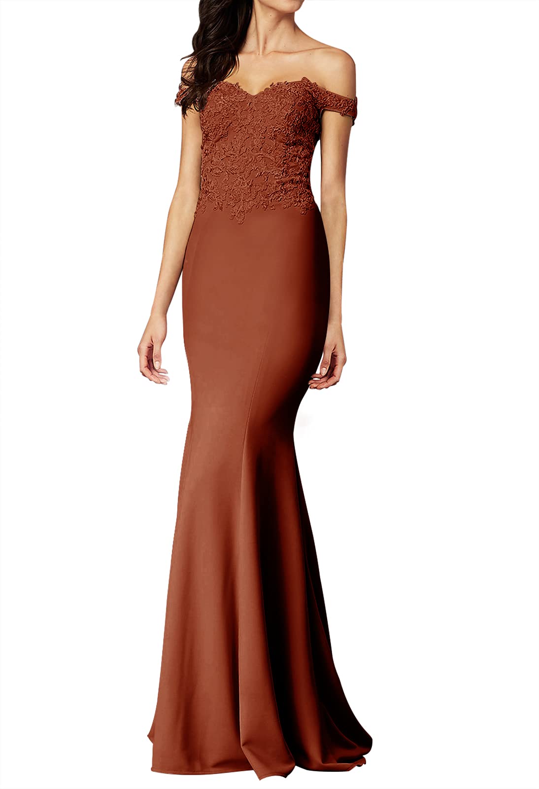 Elegant Off Shoulder Lace Mermaid Prom Dress - Long Formal Evening Gown for Women | Perfect for Homecoming, Prom Night & Special Occasions