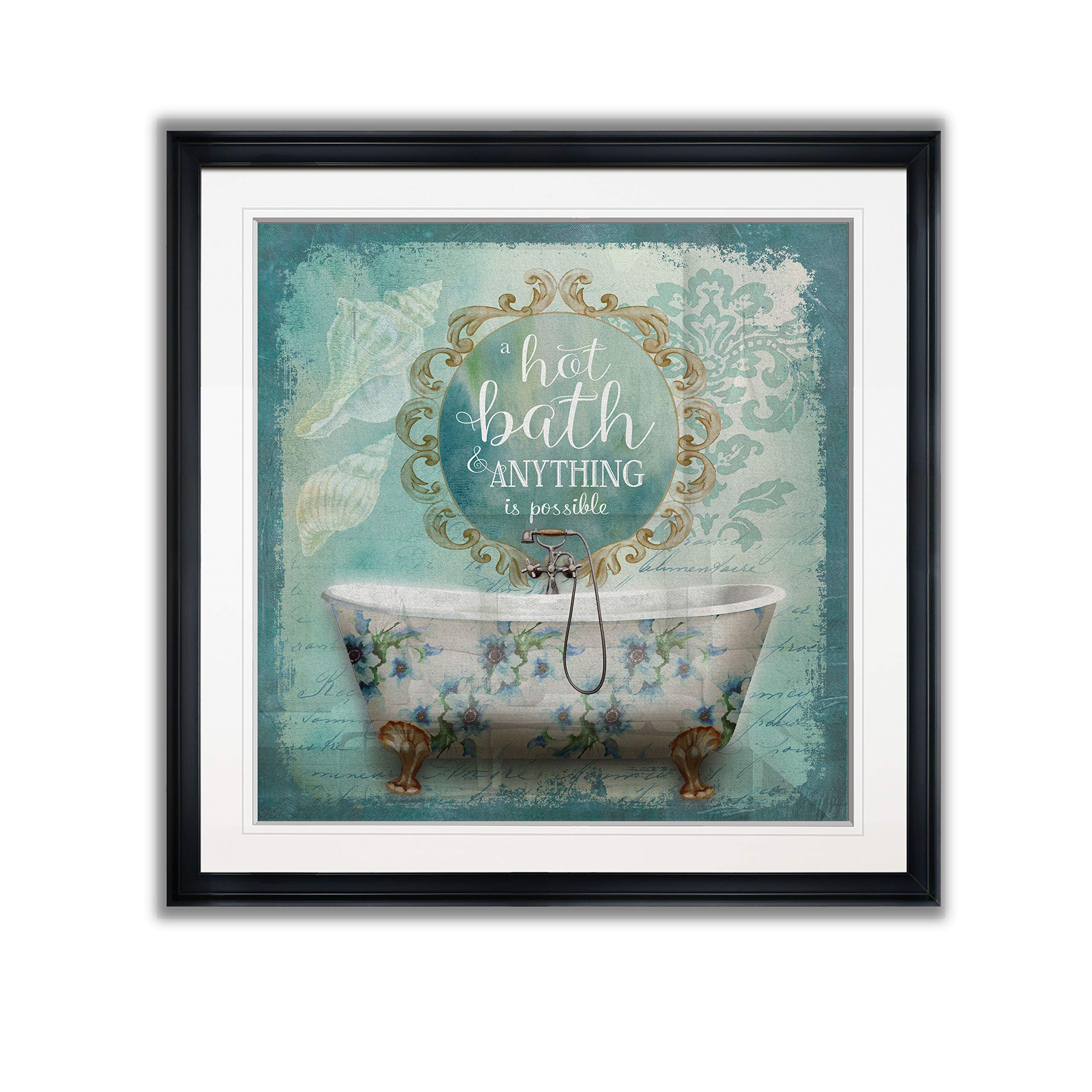 Blue Marble Coast Crab Painting - Ocean Beach Nursery Wall Art for Kids Room, Framed Canvas Animal Decor for Baby Boys & Girls Bedroom - Perfect for Coastal Themed Children's Spaces & Beach House Interiors