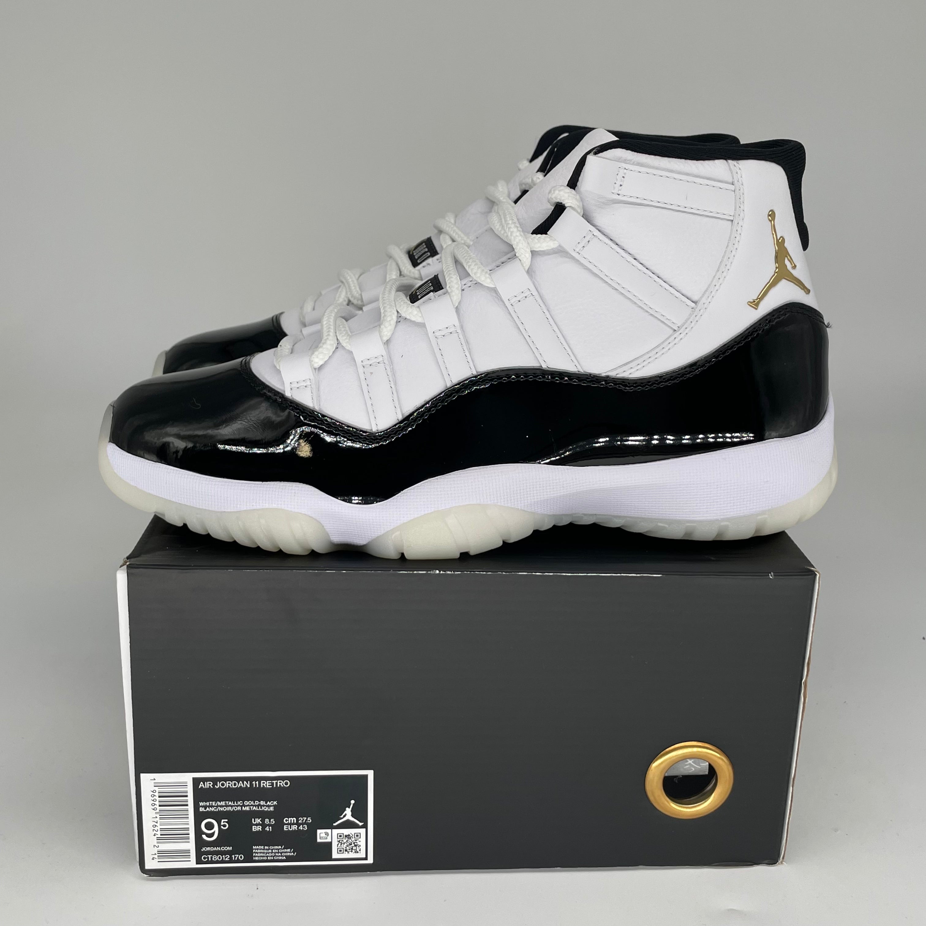 AIR JORDAN 11 DMP GRATITUDE Basketball Shoes Men's Size 9.5 - CT8012-170 | Retro Sneakers for Casual Wear & Sports Performance