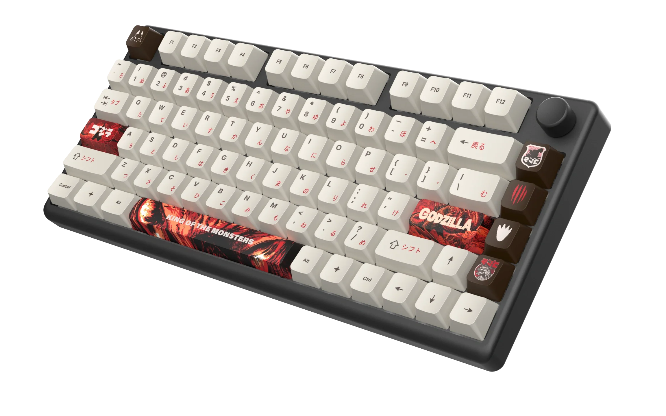Arbiter Studio KITSUNE Polar 75 PRO Mechanical Keyboard - Godzilla Limited Edition Collection | Custom RGB Gaming Keyboard for PC & Mac | Perfect for Gaming, Typing & Office Work