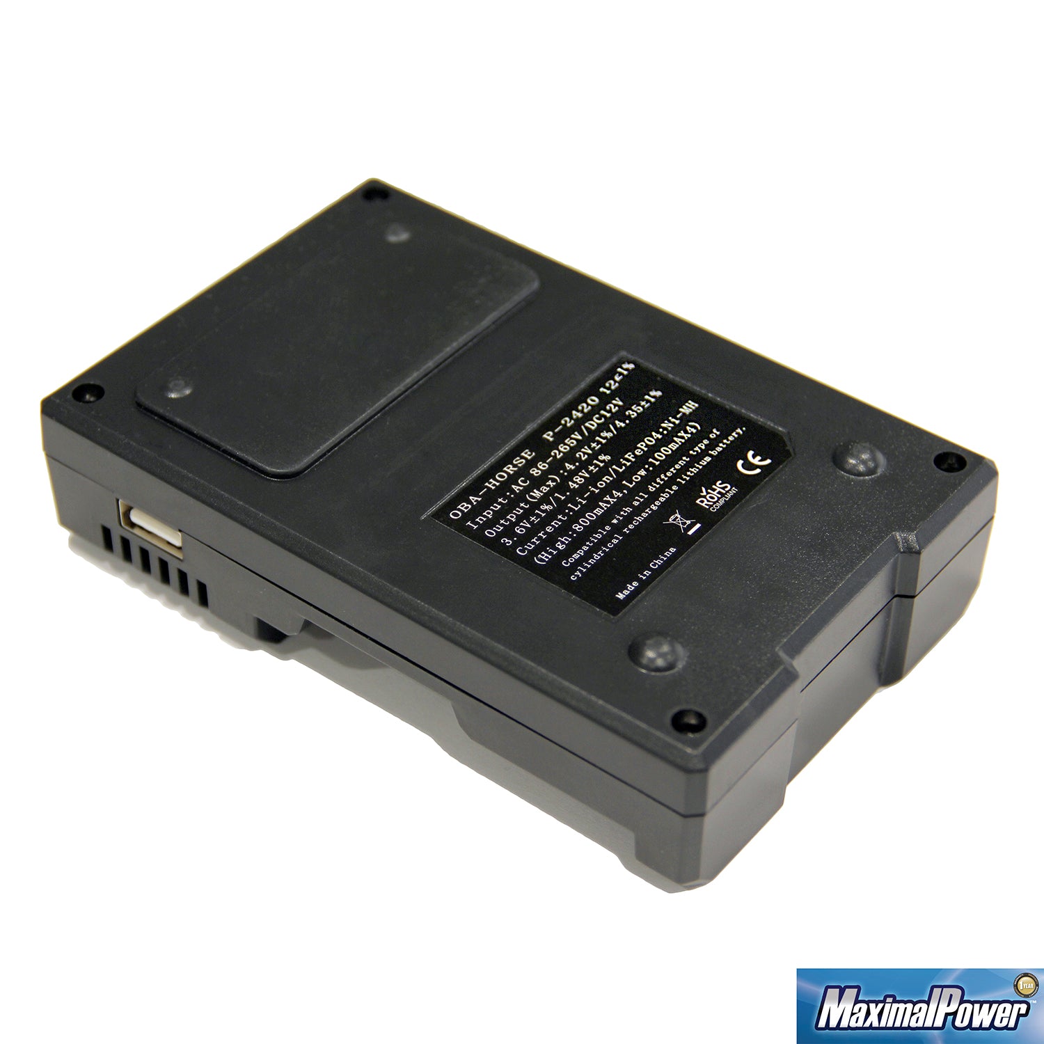 Universal Battery Charger for AA AAA 9V N RCR123 18650 NiMH NiCd - All-in-One Multi-Chemistry Charger with Small Adapter - Perfect for Home Office Electronics Toys Flashlights and Emergency Kits
