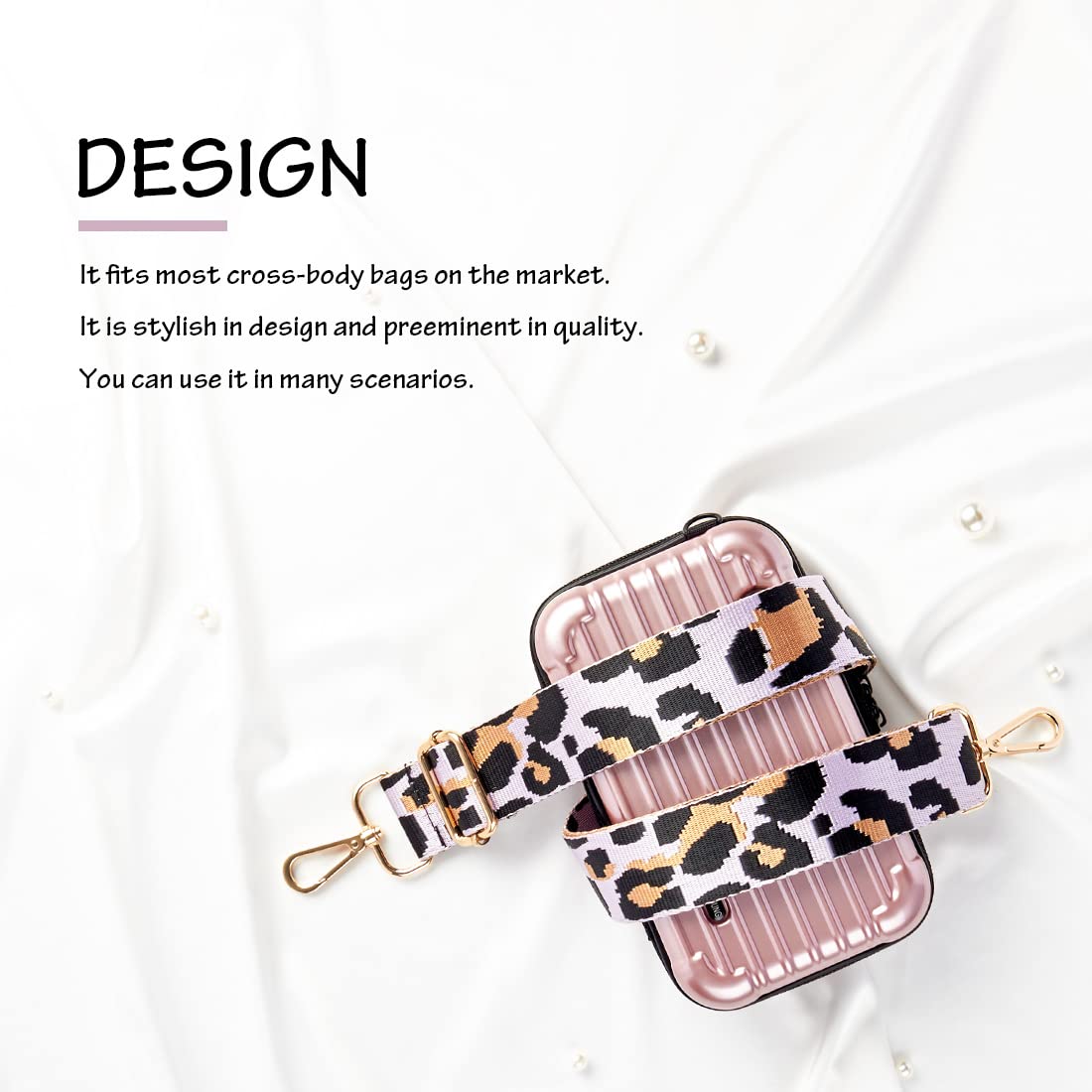 Adjustable Handbag Strap - Wide Purse Strap Replacement for Shoulder & Crossbody Bags - Perfect for Work, Travel & Everyday Use