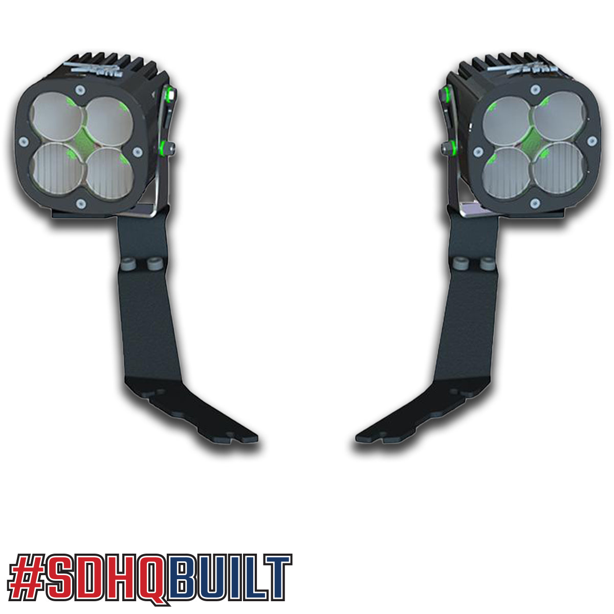 SDHQ Built A-Pillar Light Mounts for 2019-2025 Ram 2500/3500 Heavy Duty Trucks | Off-Road LED Light Brackets | Perfect for Night Driving & Off-Road Adventures