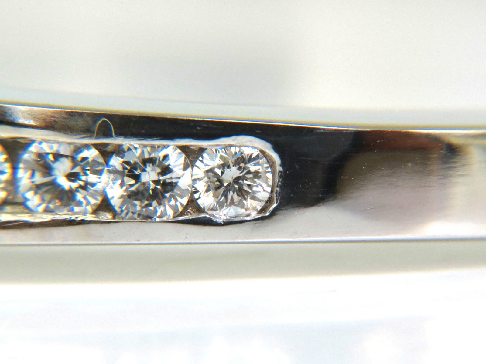 2.60CT Diamond Bangle Bracelet in 14KT Solid Gold with Button Lock (F/VS Clarity) - Elegant Jewelry for Weddings, Anniversaries & Special Occasions