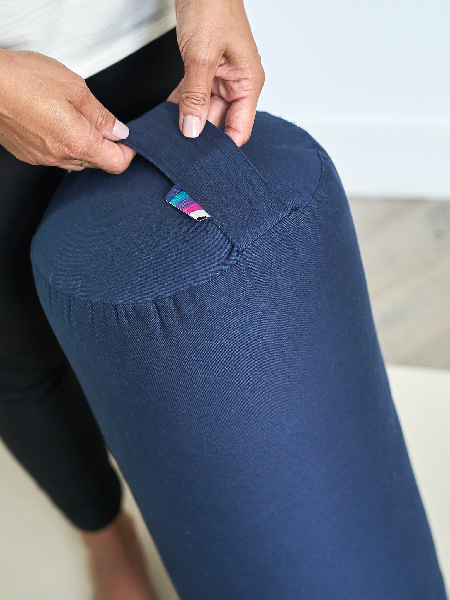 Organic Cotton Yoga Bolster - Supportive & Eco-Friendly for Restorative Yoga, Meditation & Relaxation - Perfect for Home & Studio Use