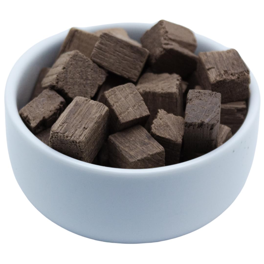 Premium French Oak Cubes for Brewing & Aging - Medium Toast 2 lbs - Enhance Wine, Spirits, Beer Flavor - Perfect for Home Brewing, Barrel Alternatives & Craft Cocktails