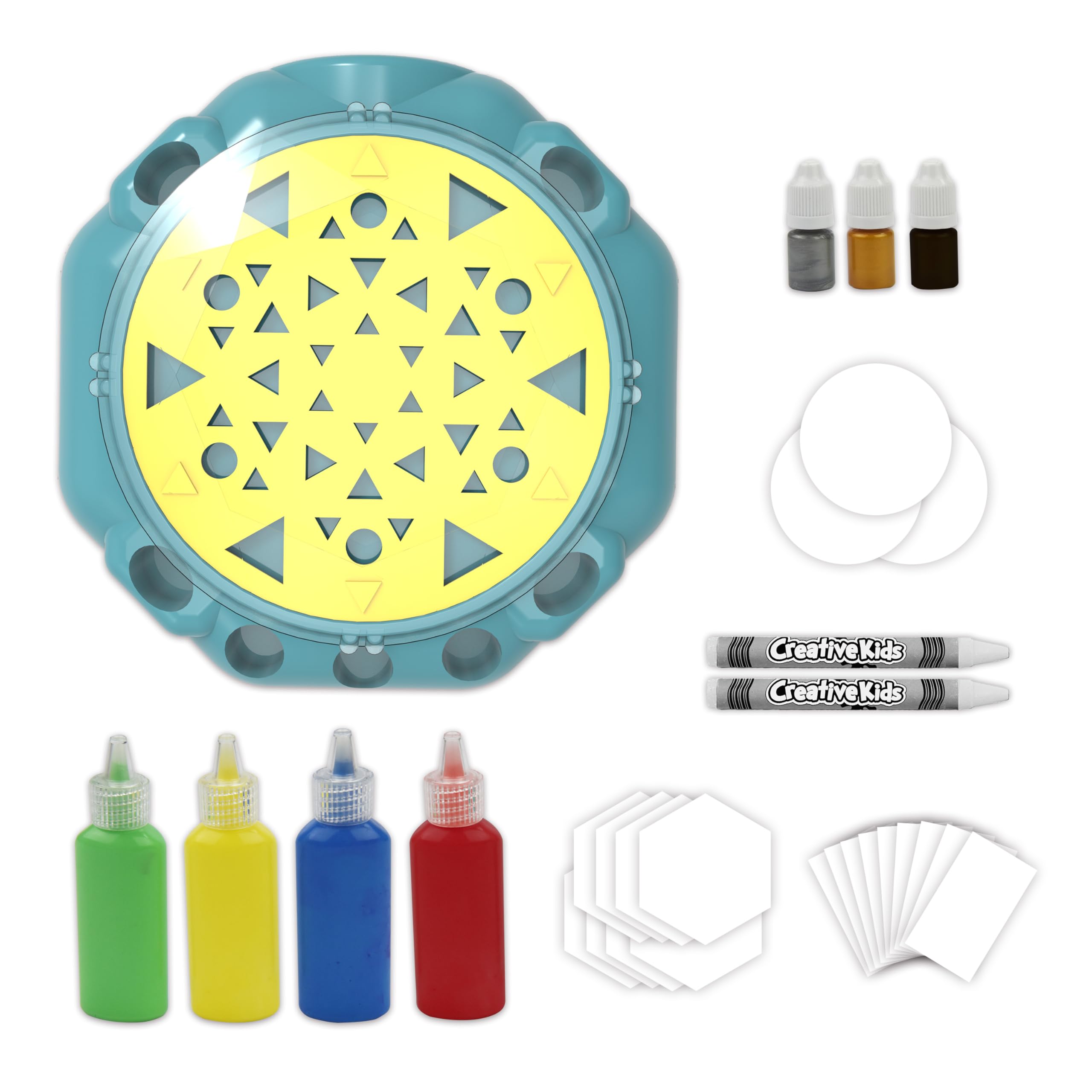Creative Kids Super Spin 'n Splatter Art Machine - Fun Painting Spinner Toy for Boys & Girls Ages 6-9 - Perfect Birthday Gift & Indoor Activity for Home, Classroom & Playdates
