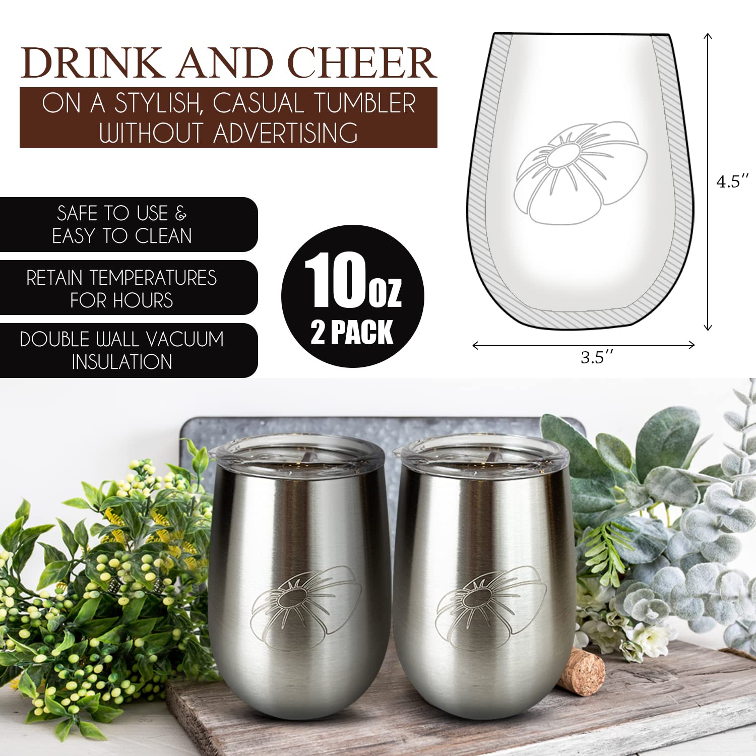 Premium Leather Wine Carrier for 2 Bottles with 2 Stainless Steel Tumblers - Elegant Travel Gift Set for Wine Enthusiasts | Perfect for Picnics, Parties & Romantic Getaways