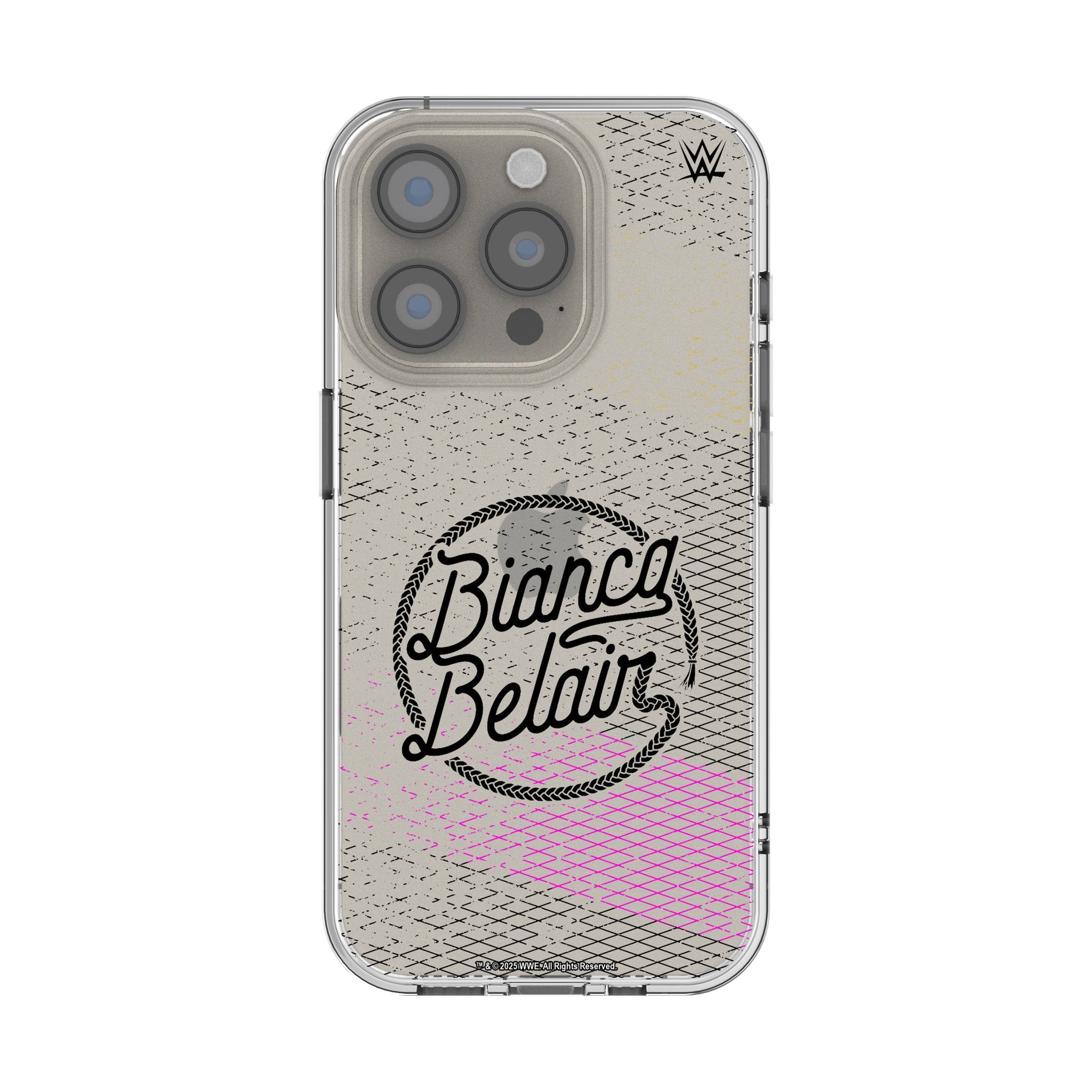 Bianca Belair Clear Shockproof Phone Case for Apple iPhone 14/13/12/11 - Slim Protective Cover with Steel Frame for Everyday Use & Travel