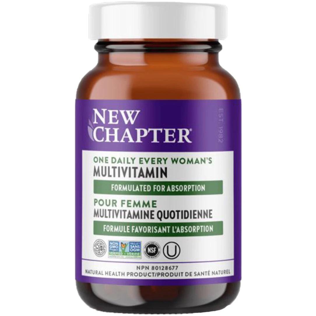 New Chapter Every Woman's One Daily Multivitamin - 90 Tablets for Women's Health, Energy & Immunity Support - Perfect for Busy Lifestyles & Active Women
