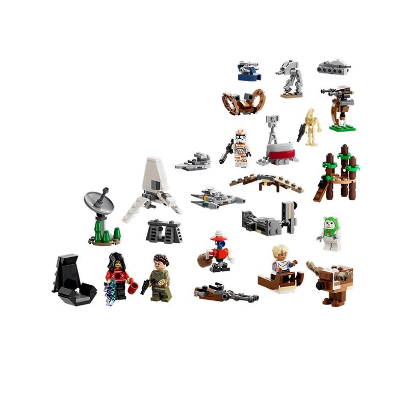 320-Piece Star Wars Advent Calendar with 24 Surprise Toys - Perfect for Holiday Countdown, Christmas Gifts & Collectibles for Kids & Fans