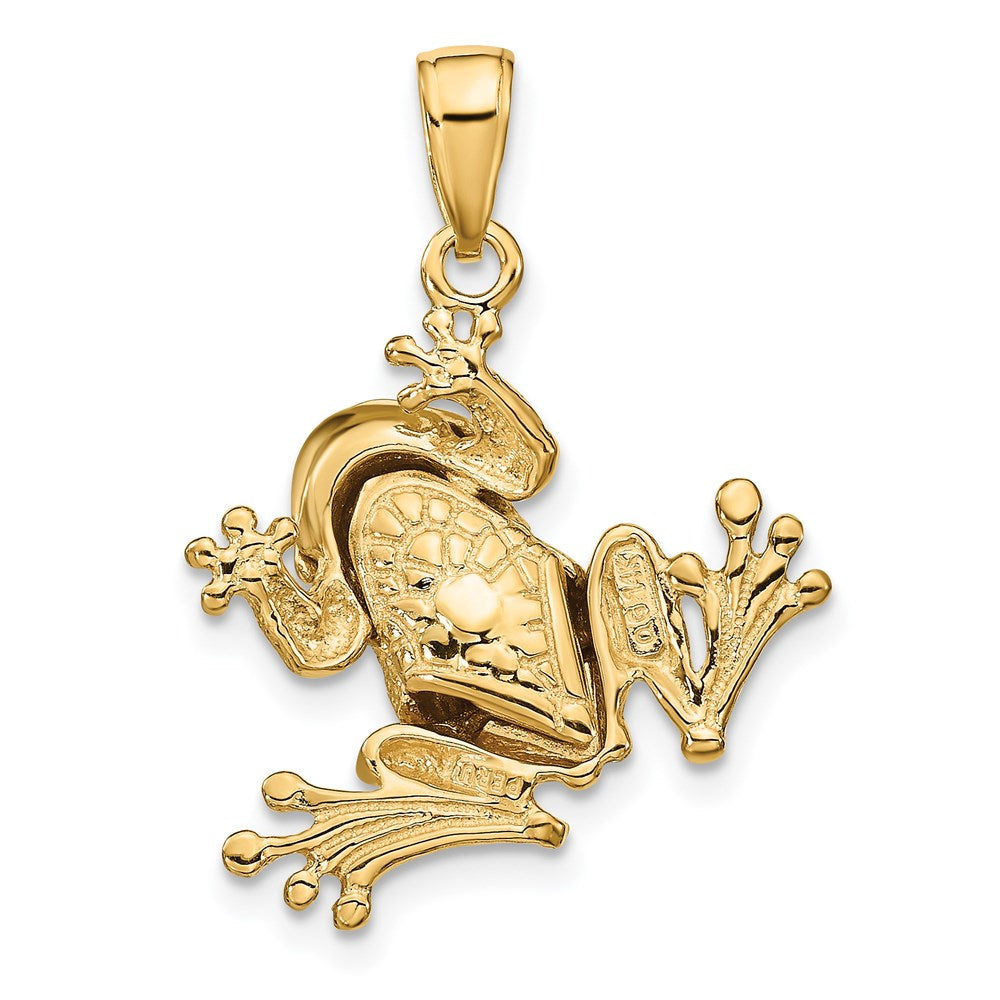 3D Articulated Gold Frog Charm - Realistic Detailed Jewelry Pendant for Necklaces & Bracelets - Perfect for Nature Lovers, Animal Jewelry Collectors, and Unique Gift Ideas