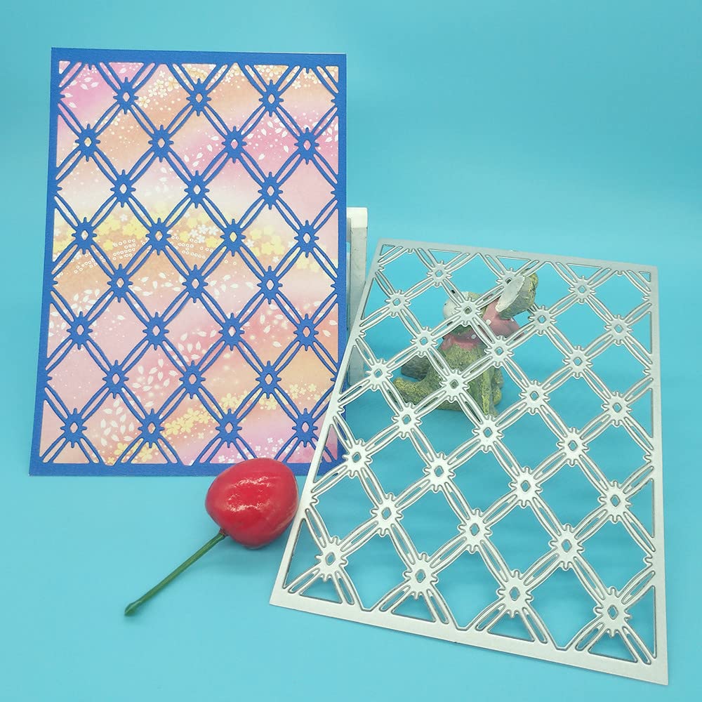 Rectangular Mesh Hollow Lace Photo Frame Metal Paper Cutting Dies Stencils - DIY Scrapbooking, Photo Album Decor, Embossing Crafts for Greeting Cards & Invitations (Perfect for Wedding, Birthday & Anniversary Projects)
