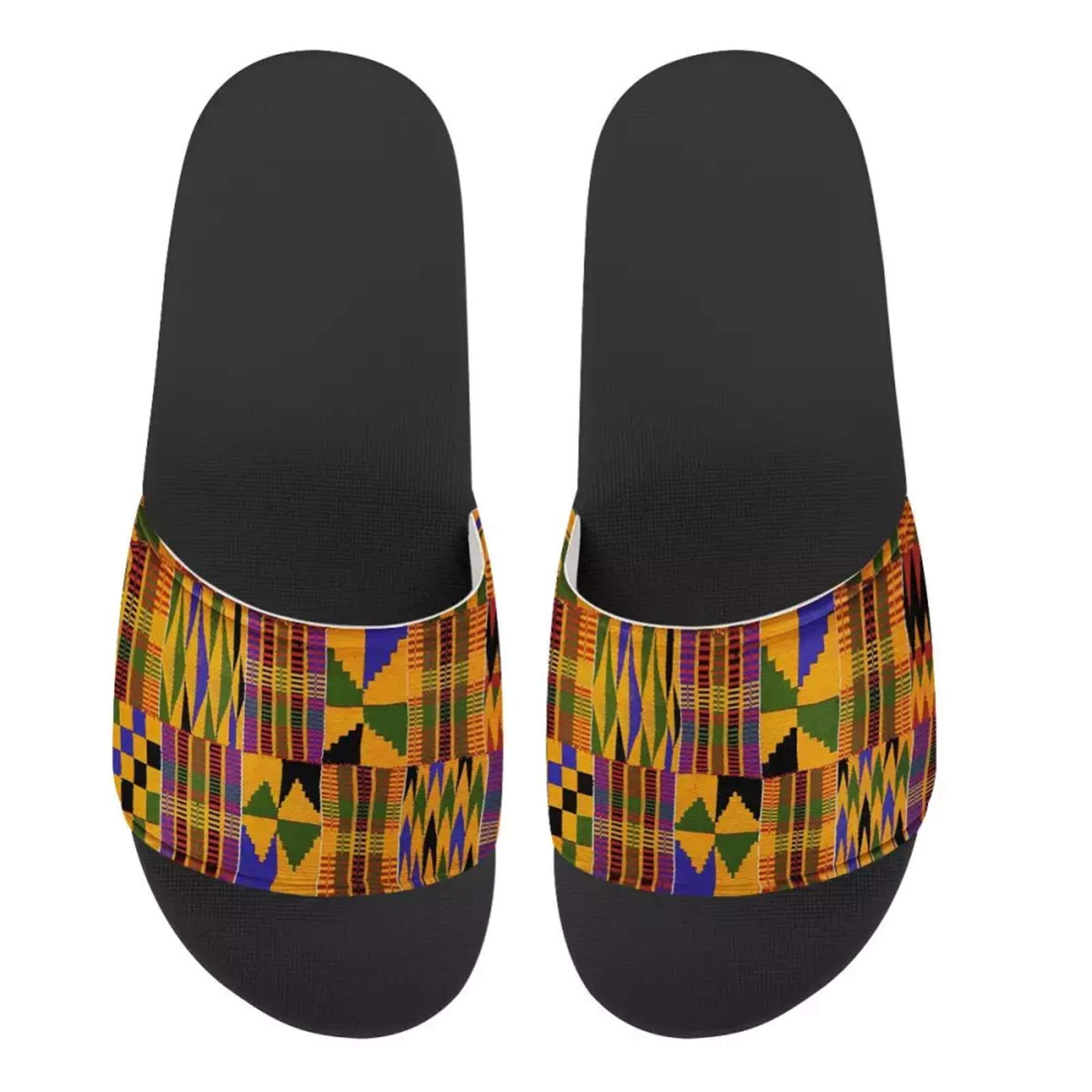 FOR U DESIGNS Women's Summer Sandals - Comfortable Non-Slip Slides for Indoor/Outdoor Use - House Slippers, Beach Shoes & Hotel Slippers - Perfect for Lounging, Travel and Poolside Relaxation