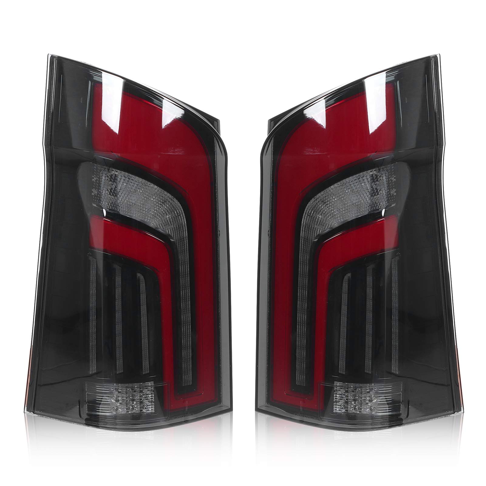 Smoked LED Tail Lights for Mercedes Benz V Class Vito W447 (2015-2020) - ABS+PMMA Dynamic Brake Lamps | Enhanced Night Visibility & Safety for Urban Driving & Road Trips