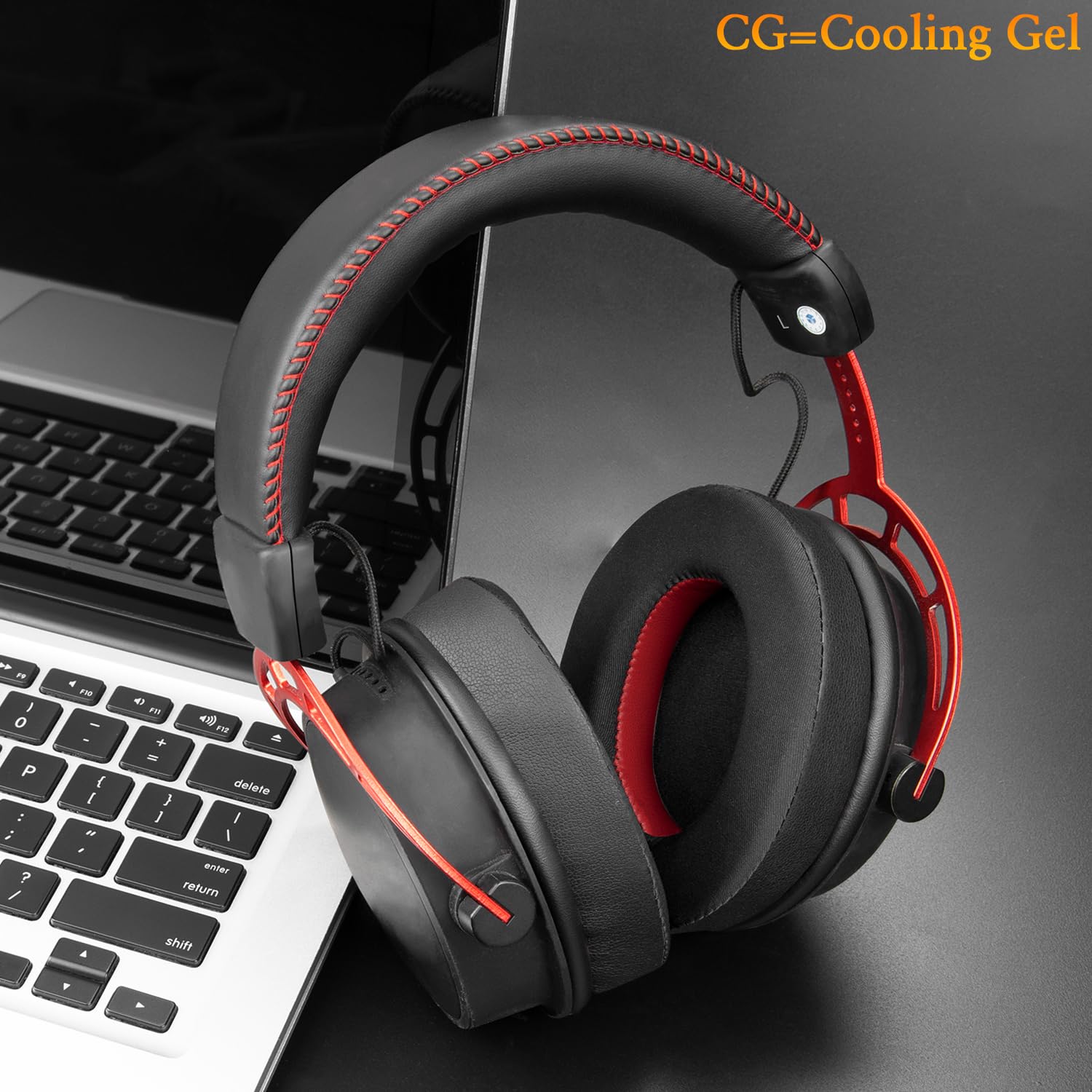 SOULWIT Cooling Gel Replacement Earpads for HyperX Cloud Series (1/2/3/Pro/Core/Alpha/Alpha S/Alpha Pro/Flight/Flight S/Stinger/Stinger S) - Breathable Memory Foam Cushions - Black - Perfect for Gaming, Streaming & Long Wear Comfort