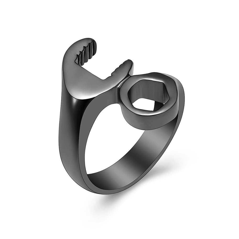 Stainless Steel Cremation Ring for Ashes - Memorial Jewelry with Tool Shape Design | Keepsake Urn Ring for Men & Women | Perfect for Remembrance & Special Occasions
