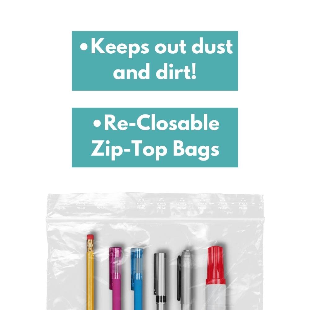 4 Mil Heavy Duty Zipper Bags 24