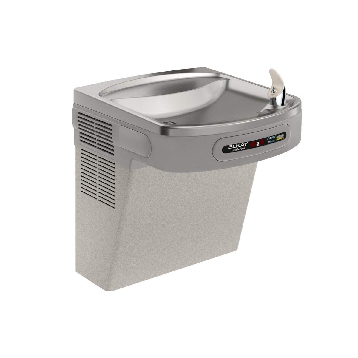 Elkay ADA Compliant Hands-Free Wall Mount Water Cooler with 8 GPH Filter - Light Gray Granite Finish | Perfect for Offices, Schools & Healthcare Facilities