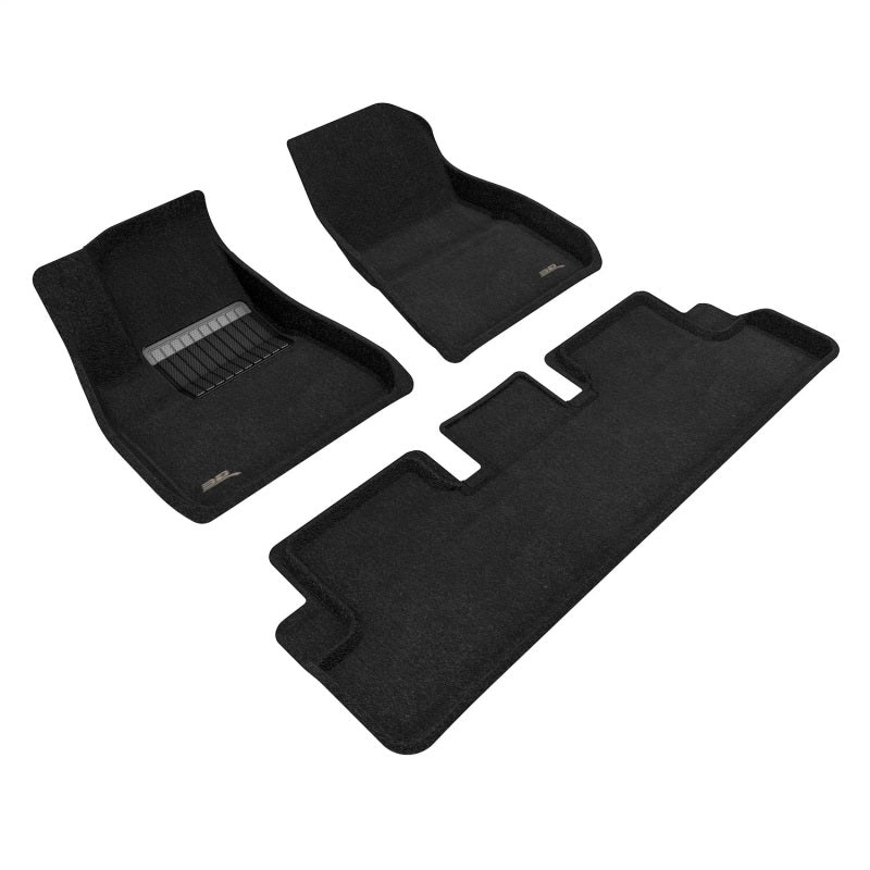 3D MAXpider All-Weather Floor Mats for 2020-2023 Tesla Model 3 (R1 & R2) - Premium Black Car Mats | Perfect for Daily Commute, Road Trips & Winter Protection