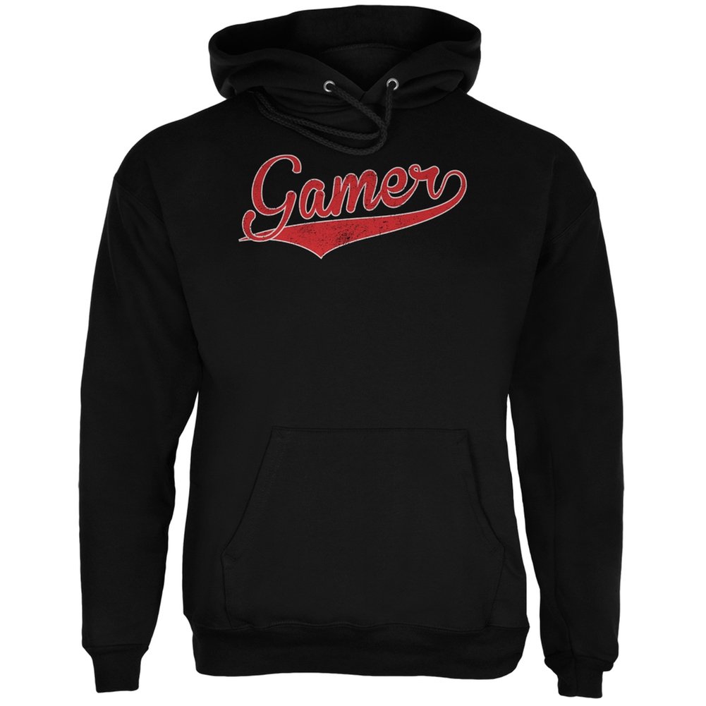 Old Glory Gamer Black Adult Hoodie - Patriotic American Flag Gaming Sweatshirt for Men & Women - Perfect for Esports, Streaming & Casual Wear