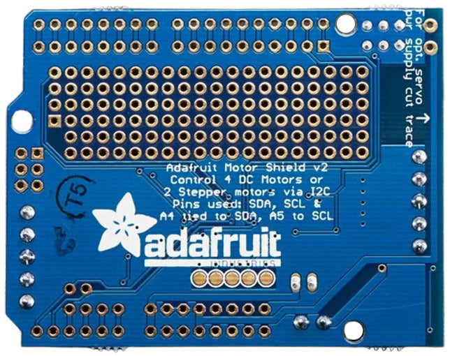 Adafruit Motor Stepper Servo Shield for Arduino Kit - DIY Robotics & Electronics Projects (Motors Not Included) - Perfect for Arduino Robot Cars, CNC Machines & Automation Projects