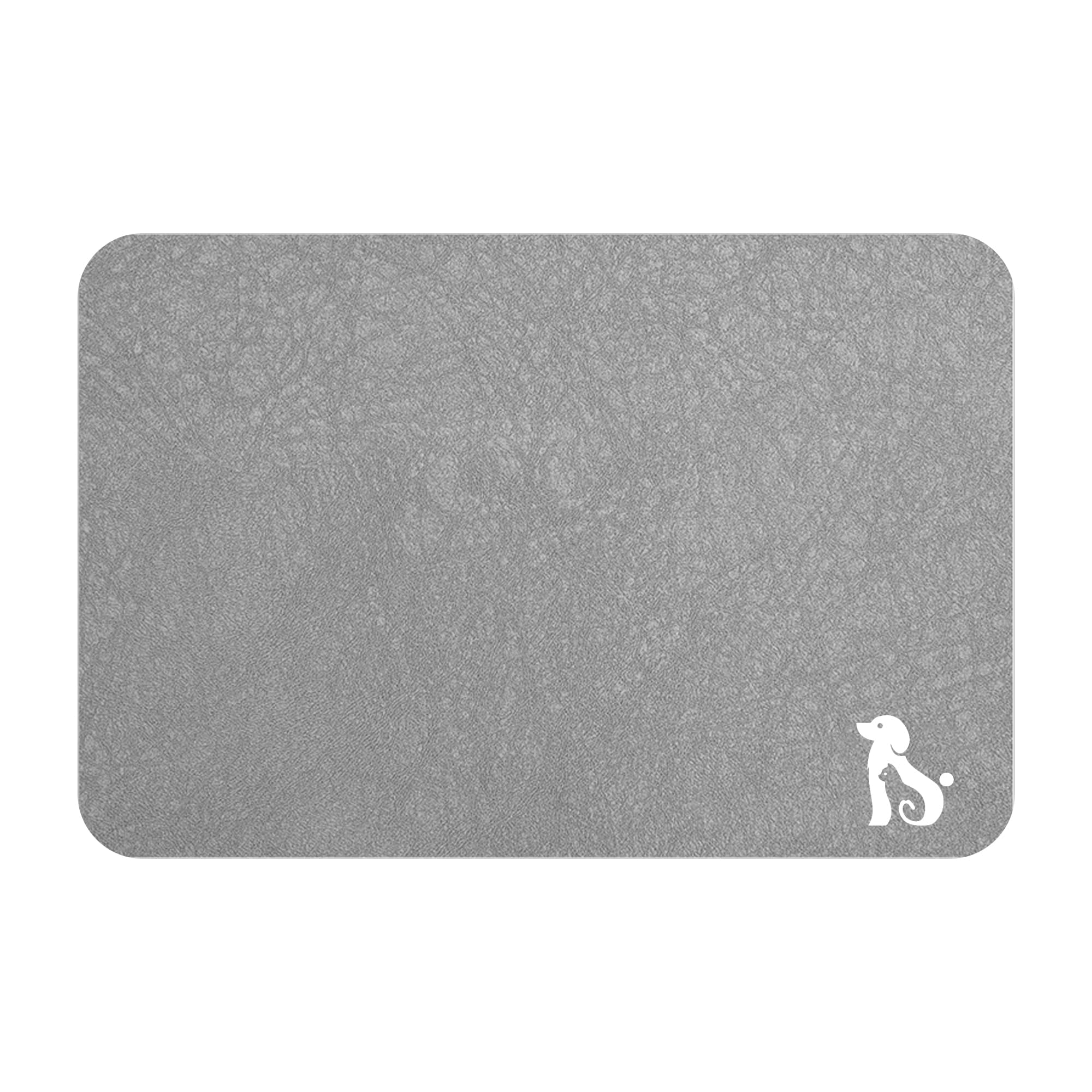 Premium Diatomaceous Earth Bath Mat - Ultra Absorbent Fast Drying Non-Slip Bathroom Rug, Washable Shower Mat for Bathtub & Floor (16.92x27.16 Inches, Grey) - Perfect for Spa-Like Bathrooms & Wet Areas
